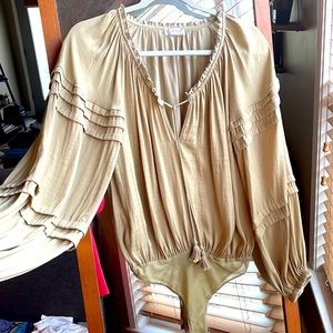 Free people long sleeve top XS
